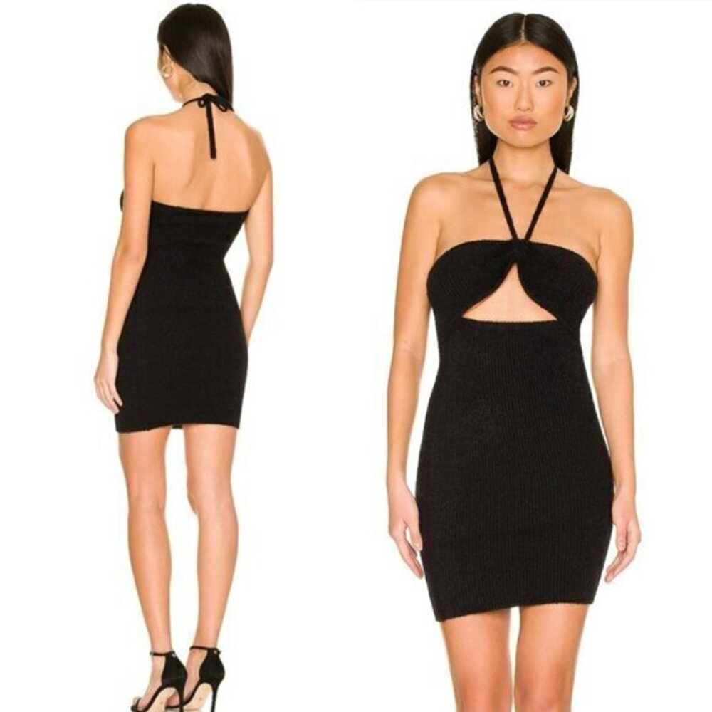 Nbd Blanka Knit Mini Dress In Black